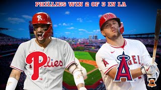 PHILLIES WIN 2 OF 3 AGAINST THE ANGELS!! NICK CASTELLANOS & JOHAN ROJAS UNEXPECTED HEROES!!