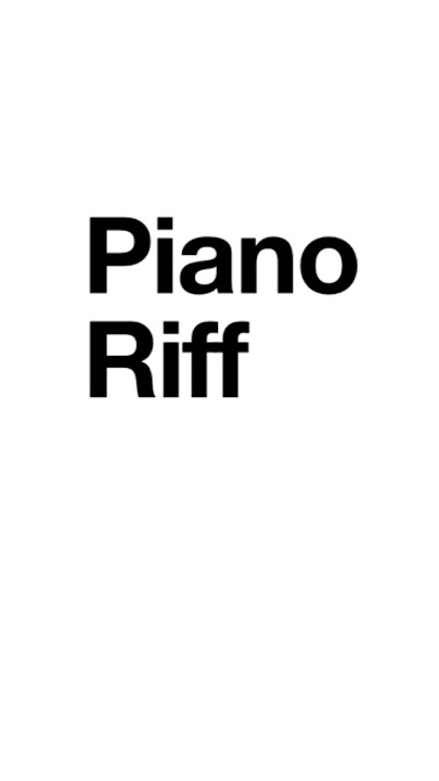 IPhone “Piano Riff” Ringtone
