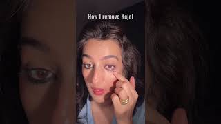 How I remove waterproof Kajal without irritating eyes #removekajal #eyemakeupremover