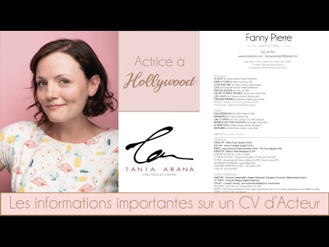 Comment Faire Un Cv D’Acteur