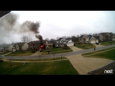 Extreme pre arrival video shows earliest stages of Ohio house fire