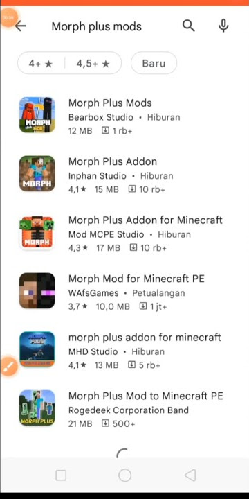 Cara download apk untuk berubah menjadi mobs mobs di play store