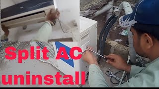 How to Uninstall.split Haier Air-condition indoor and outdoor unit