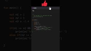 #2 | Kotlin | Largest of 3 number