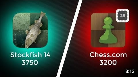 Stockfish 14 vs Chess.com [Maximum (3200) Level 25] Stockfish playing as white