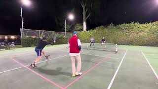 (Pickleball) Calvin Page and Ara vs. Jon Cline and Teo