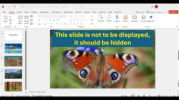 hide & unhide slides in PowerPoint
