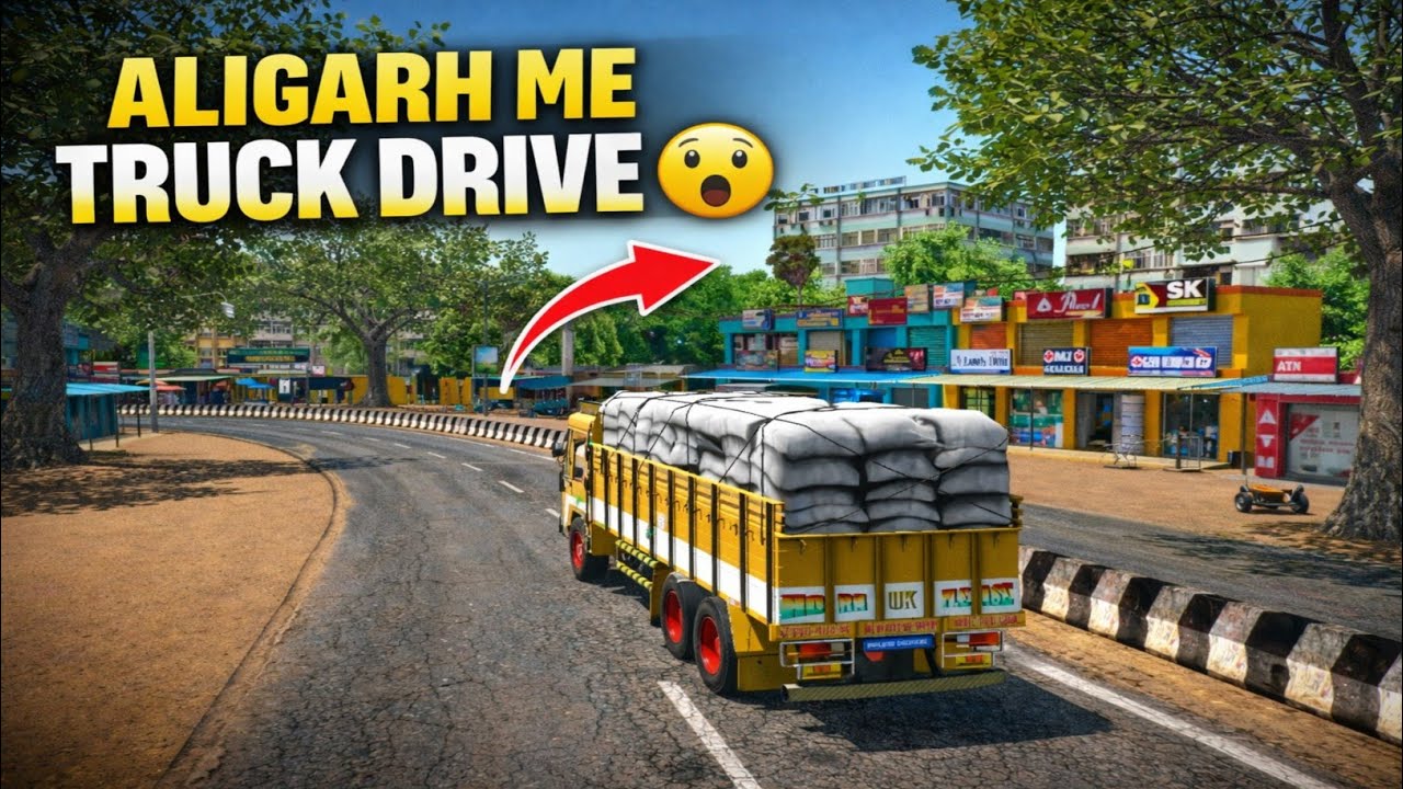 ALIGARH ME TRUCK DRIVE 😱 | Real Indian Truck Driving Gameplay