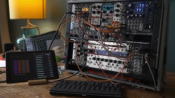 Poly Cinematic Eurorack module and Roli Seaboard Duet