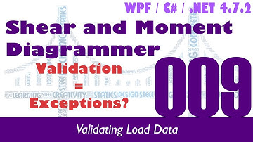 VM009 Shear and Moment Diagrammer - C# / WPF Validating Load Data