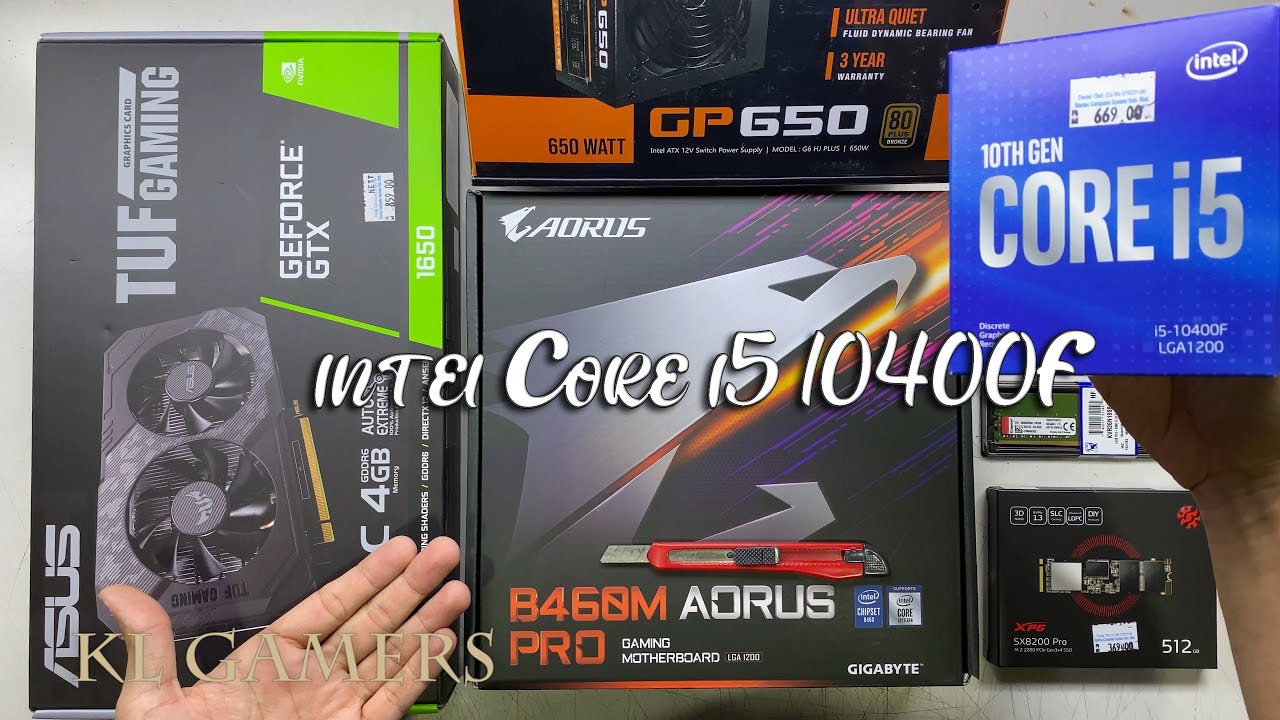 intel 10th Gen Core i5 10400F GIGABYTE B460M AORUS PRO GTX1650 TUF