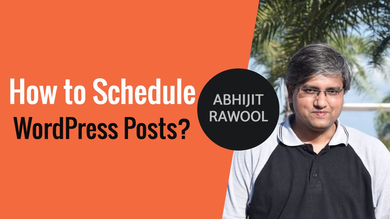 How to Schedule Wordpress Posts - YouTube