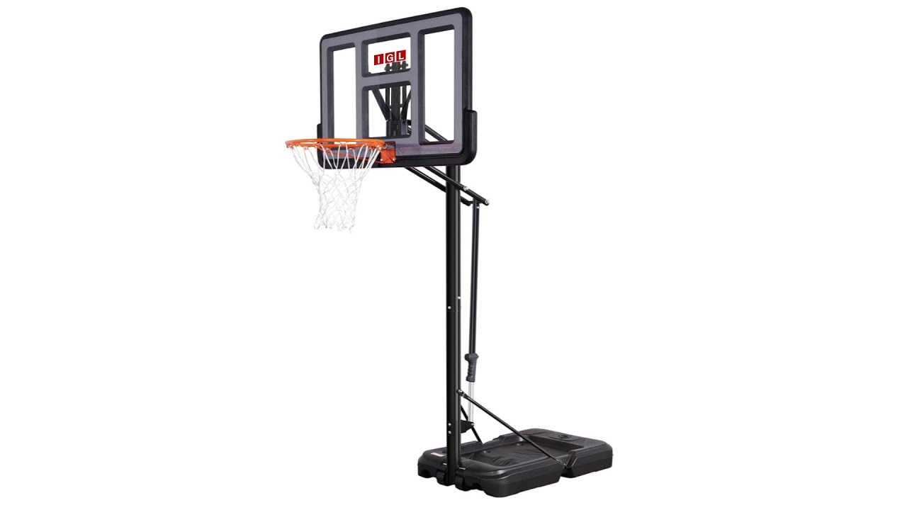 IGL 44 inch Portable Basketball Hoop installation YouTube