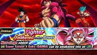 SS4 Daima Goku Burst Mode 8000 Points All Missions Cleared! (DBZ Dokkan Battle)
