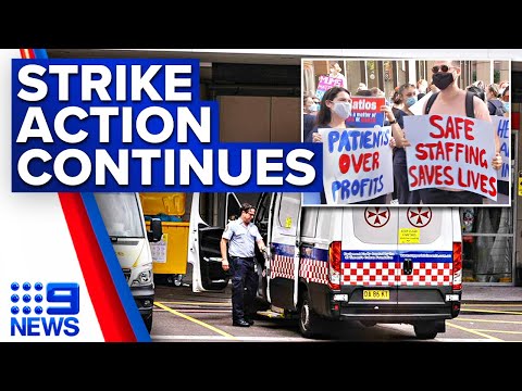 NSW health workers to strike over staff ratios and pay | 9 News Australia