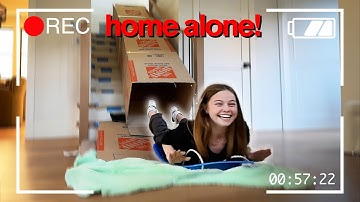 HOME ALONE Without Parents for 24 Hours *Security Cameras*