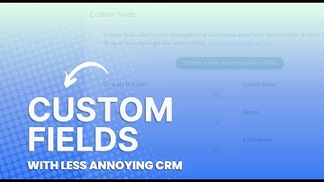 Less Annoying CRM: Custom fields