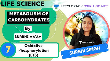 Oxidative Phosphorylation(ETS) | Metabolism of Carbohydrates | CSIR - UGC NET | Surbhi Singh