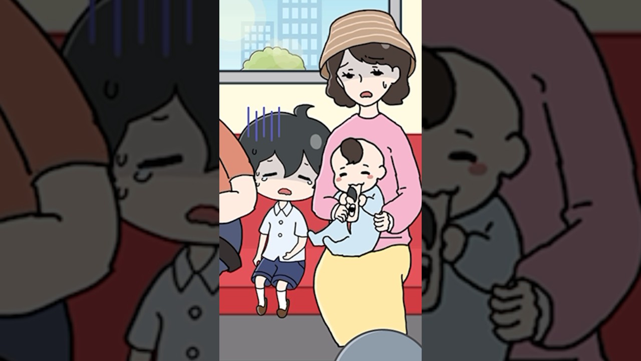 電車の中で眠りたい💤【ねむい子】#スマホゲーム#サイコボーイ#ねむい子#shorts