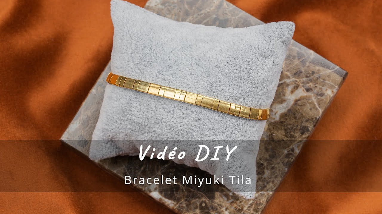 Video DIY: Fabrication de bijoux - Bracelet Miyuki Tila ☆ Dreambeads Online  - YouTube