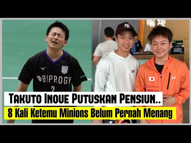 Takuto Inoue Putuskan Pensiun, 8 Kali Ketemu Minions Belum Pernah Menang class=