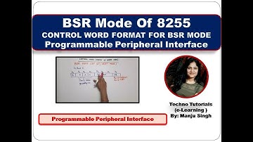 Unit 3 L10.6 | BSR mode of 8255 | operating mode of 8255 | BSR mode of PPI