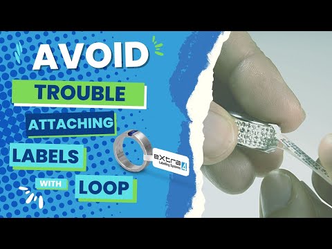 How to avoid trouble attaching jewellery labels with loop