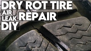 DIY mix solution for dry rot tire repair