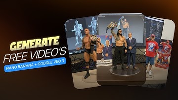 How to Create 3D Figurine Videos using Nano Banana and Google Veo 3 for Free