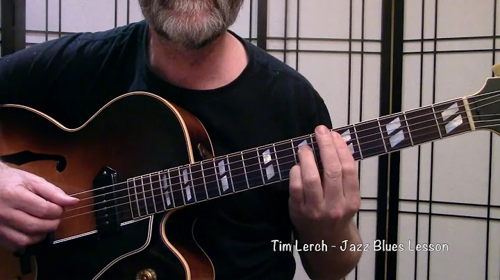 Tim Lerch  - Jazz Blues Lesson in A for RC on a Gibson ES 350