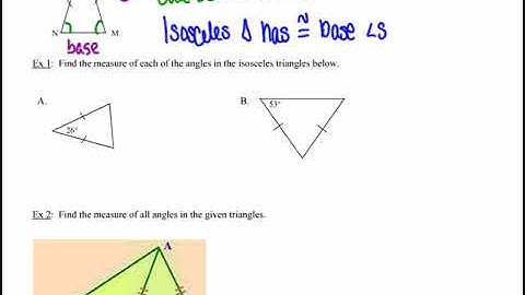 Scalene, Isosceles and Equilateral Triangles