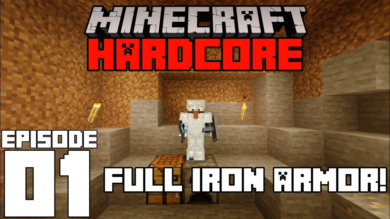 "Full Iron Armor!"-MINECRAFT Hardcore EP-1 - YouTube