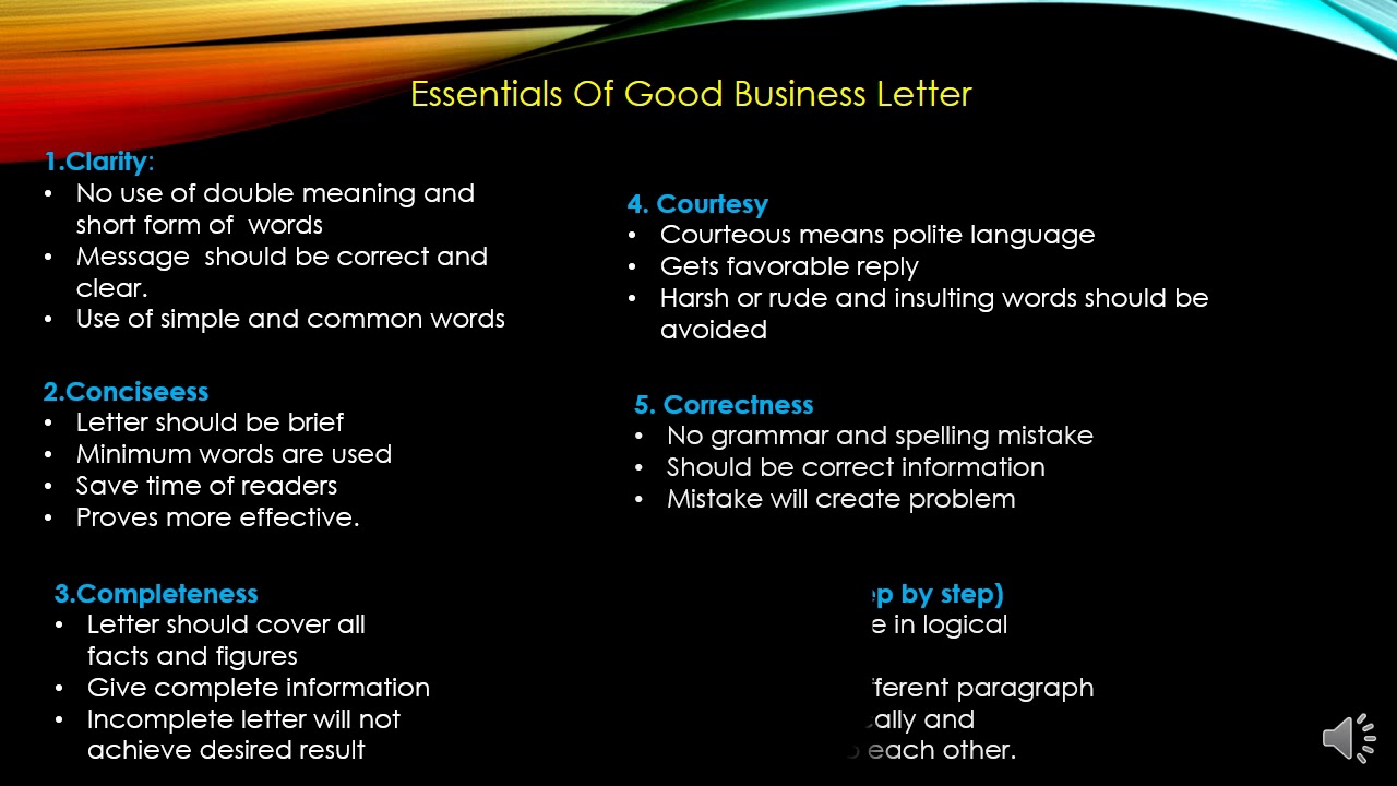 Essential Qualities Of Good Business Letter