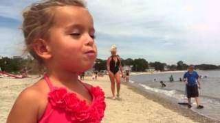 3 year old chews bubblegum for first time!