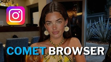 Comet Browser: Analyze Instagram Reels for Your AI Influencer