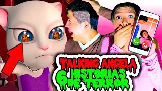 6 historias de terror de TALKING ANGELA y TALKING TOM a las 3AM | Captados EN CÁMARA en la vida real