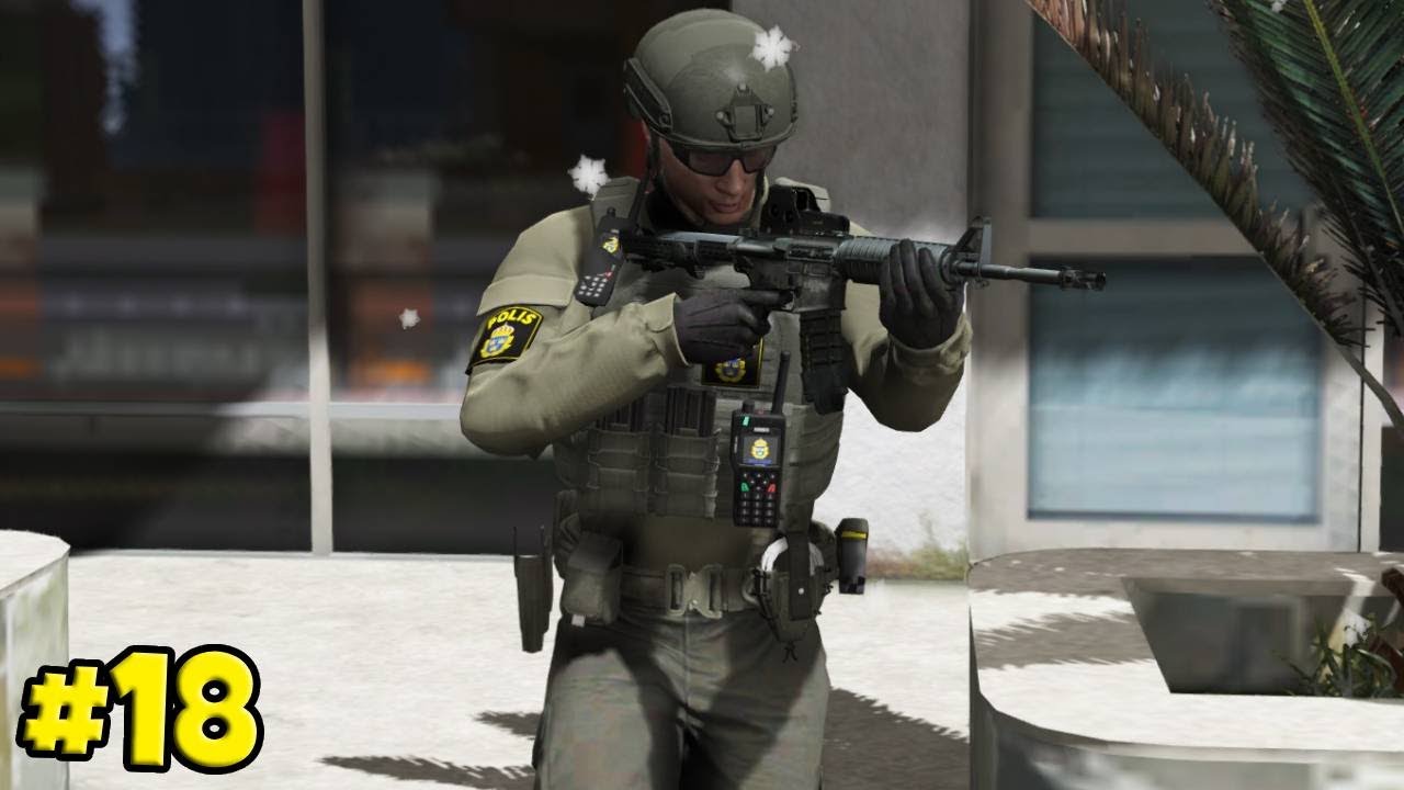 SVENSKA NATIONELLA INSATSSTYRKAN / KOLEGA SKJUTEN / GTA 5 LSPDFR