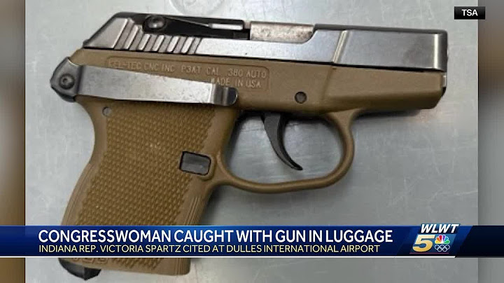 Indiana congresswoman caught with gun in luggage