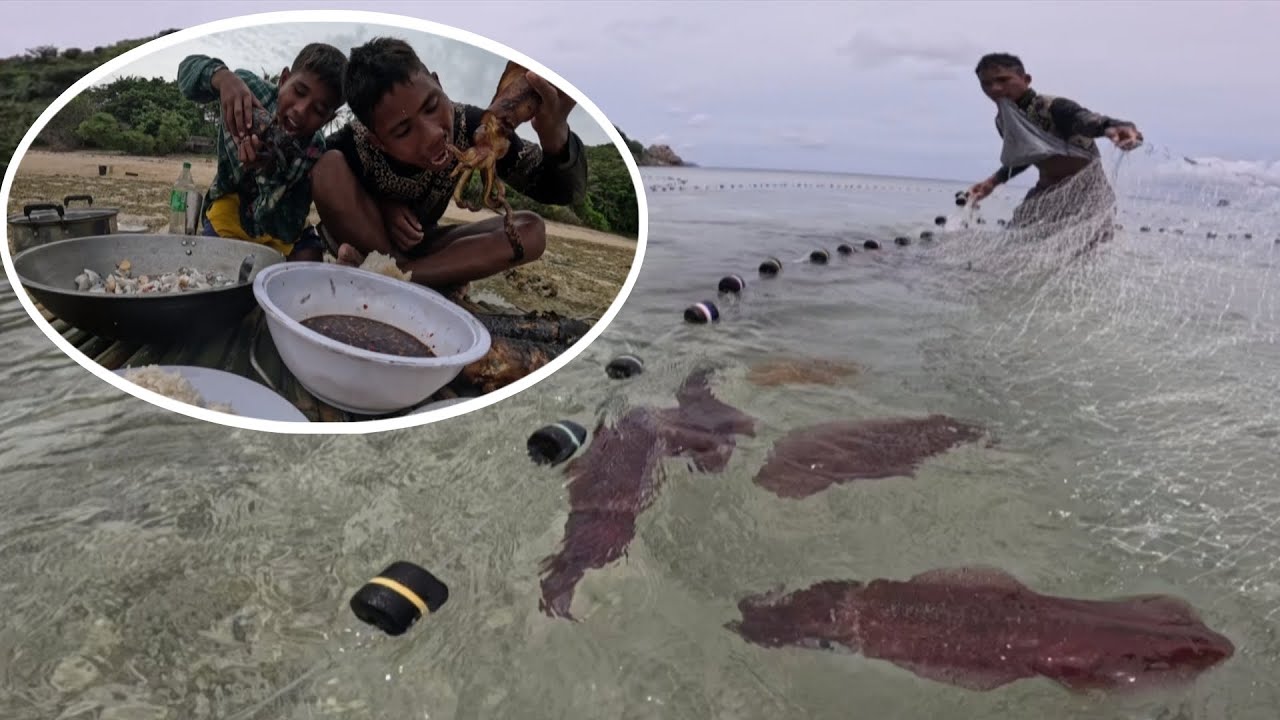 Nalambat namin ang Kawan ng Pusit sa Mababaw Catch & Cook