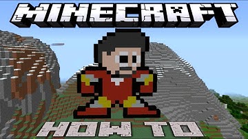 Minecraft ~8 Bit~ HOW TO : Iron Man (No-Mask) ~Marvel~ ( Tutorial ) /W Killerkev