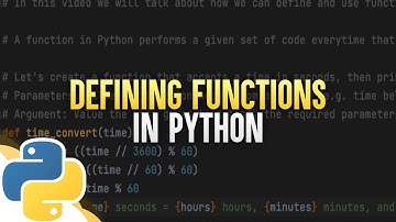 Defining Functions In Python
