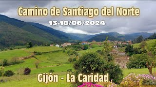 Camino de Santiago del Norte. Gijón - La Caridad