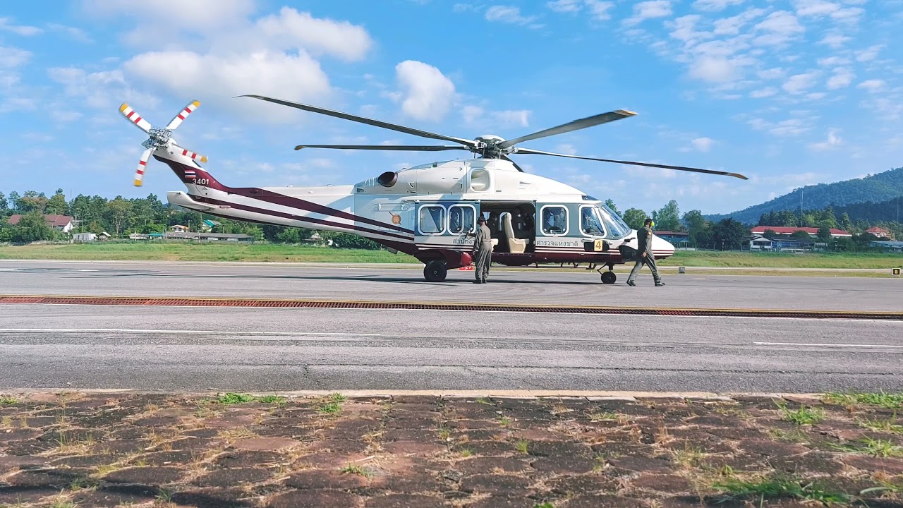 AW189 RTP3401 @สนามบินแม่ฮ่องสอน