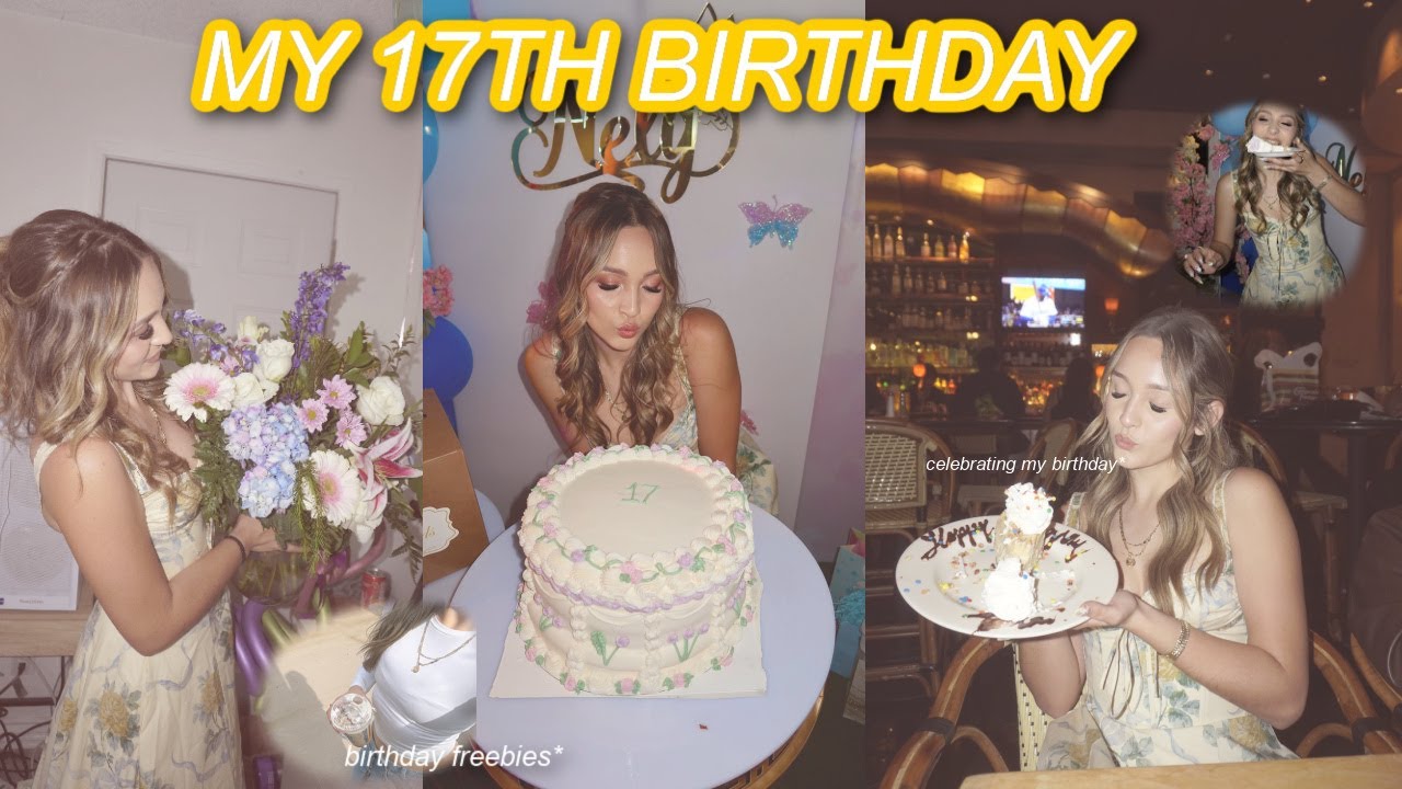 ОТМЕЧАЮ СВОЙ 17-Й ДЕНЬ РОЖДЕНИЯ | Вечеринка + ужин + подарки на день рождения