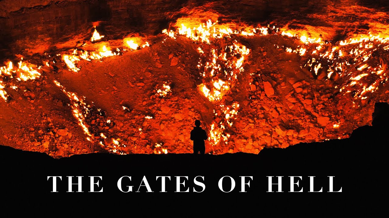 【絶景ドローン】トルクメニスタンの秘境 / 地獄の門ダルヴァザ /  The Gates of Hell Turkmenistan
