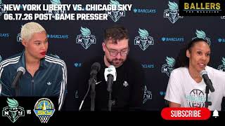 Satou Sabally, Rebekah Gardner, Chris DeMarco: New York Liberty Postgame Presser vs. Sky 06.17.26