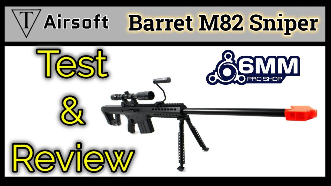 Airsoft Sniper M82 Barret 6mm Pro Shop Review 