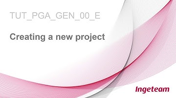 00 Creating a new project