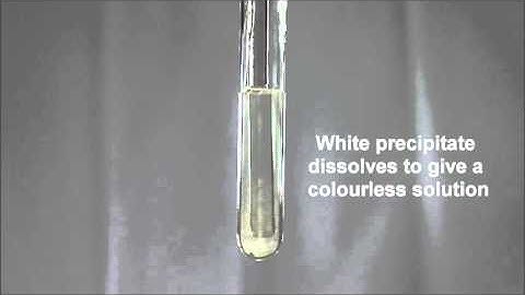 Test for Cation: Test for Lead (II) ion with Aqueous Sodium Hydroxide