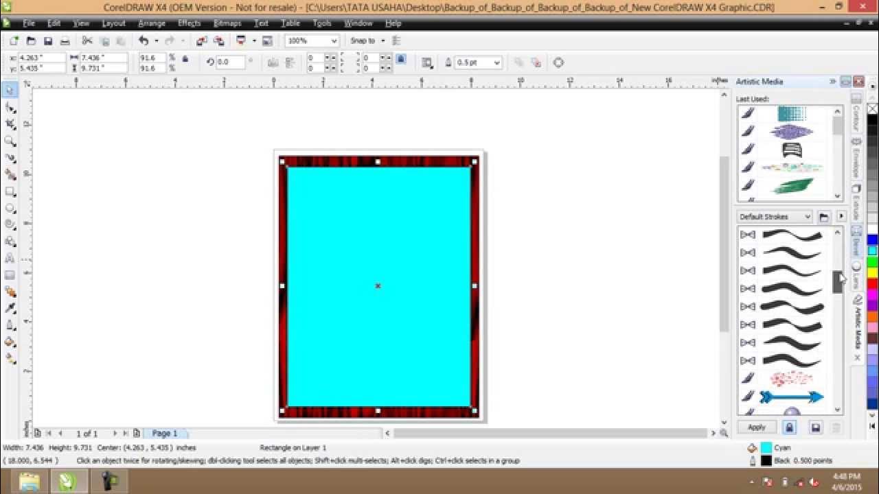 How do I make a picture frame in Corel Draw YouTube